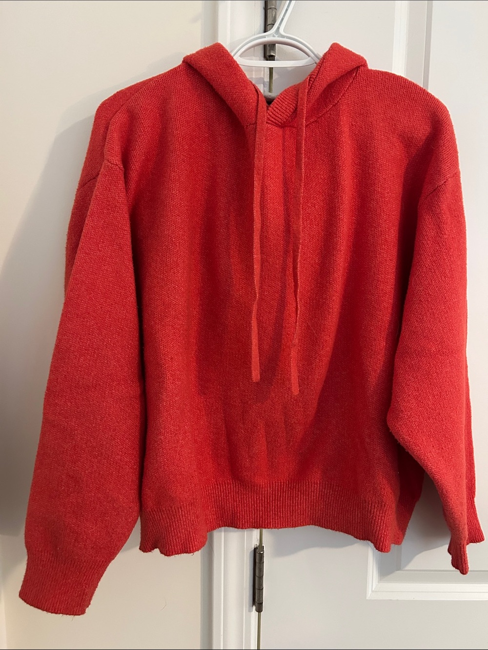 LOFT Red Hooded Sweatshirt